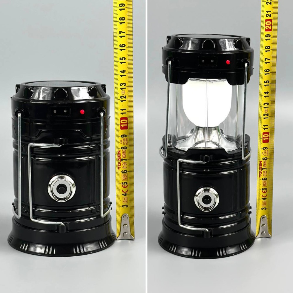 Кемпінговий ліхтар акумуляторний G5800T Solar Black-1