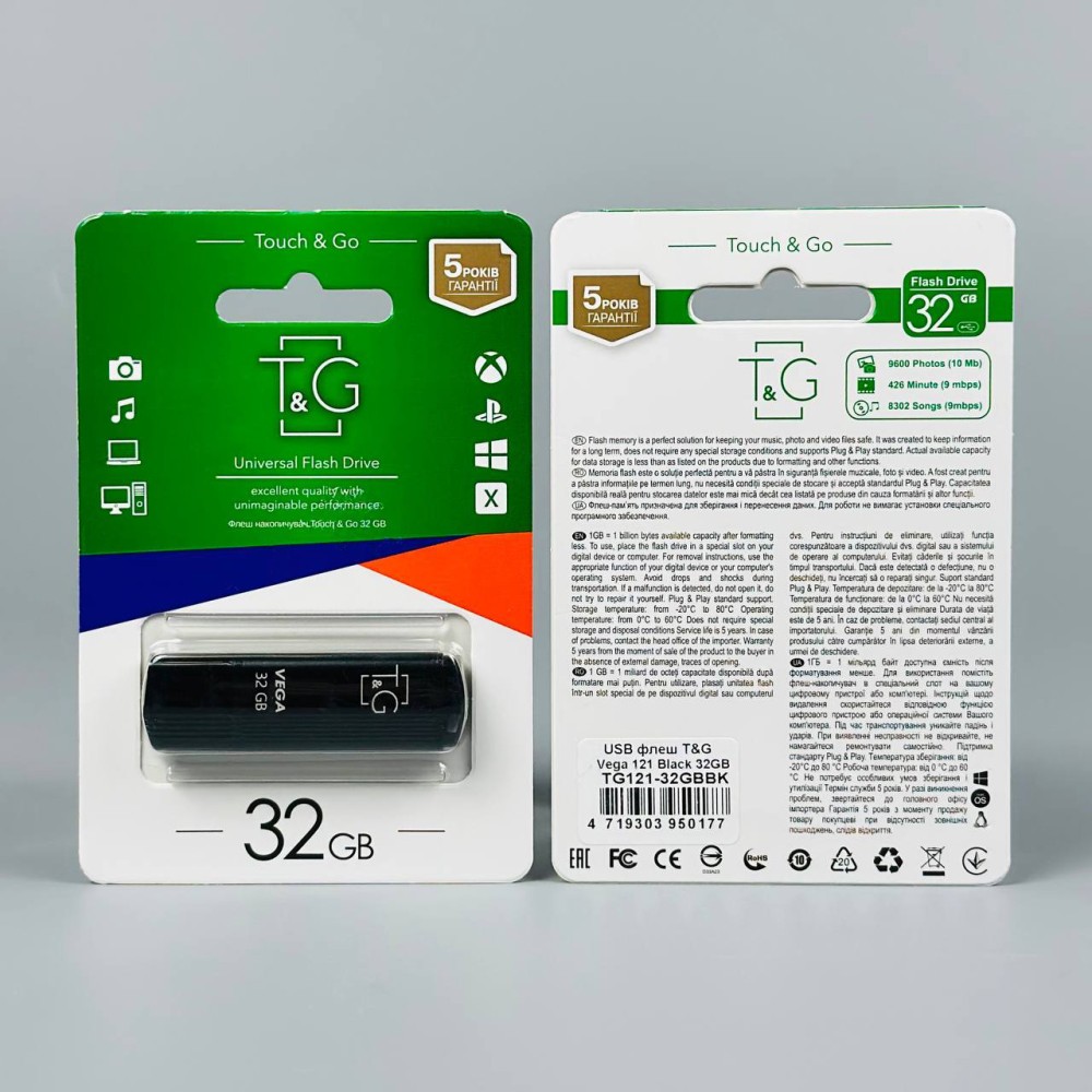 USB флеш T&G 32Gb Vega 121-1