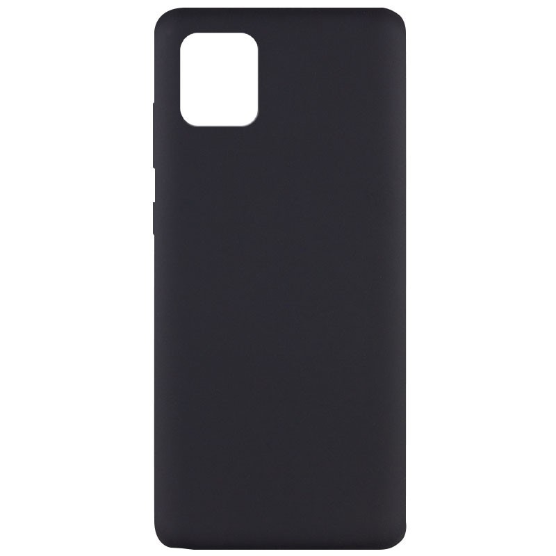 Silicone Cover Full without Logo (A) для Samsung Note 10 Lite (Black)-0