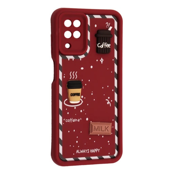 Чохол Pretty Toys для Samsung A12 / M12 (Marsala/Always Happy)-0