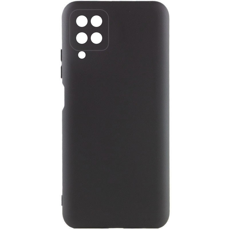 Silicone Cover Full Camera without Logo (A) для Samsung A12/M12 (Black)-0