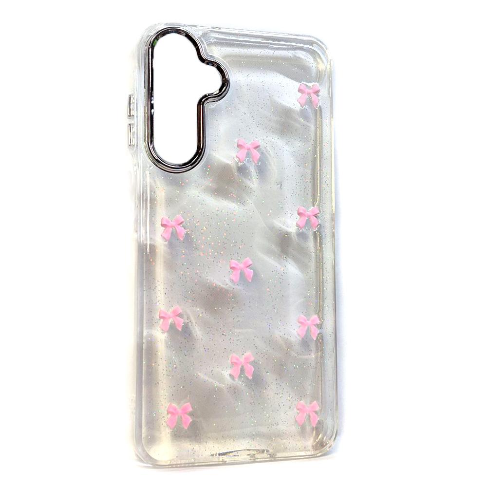 Накладка Shiny Crystal bow для Samsyng A16 (Pink)