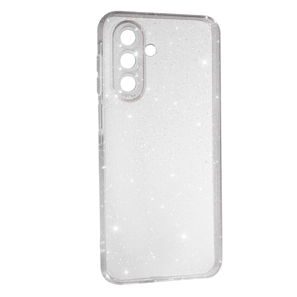 Накладка Molan Cano Glossy Jelly для Samsung A26 прозора з блискітками-0