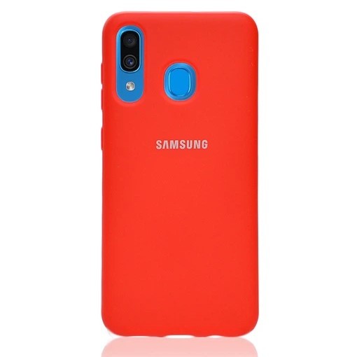 Чохол накладка HQ Silicone Case Samsung A20/ A30 кораловий-0