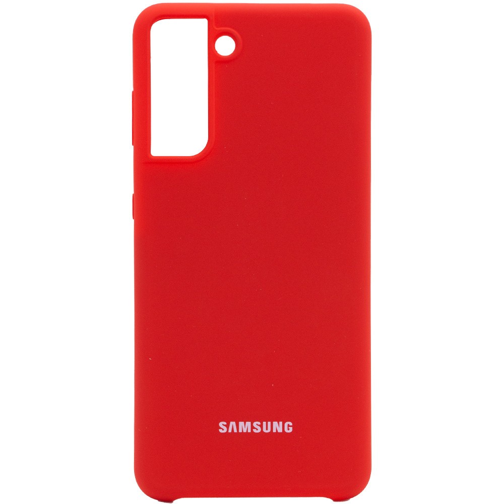 Silicone Cover (AA) для Samsung S21+ (Red)-0