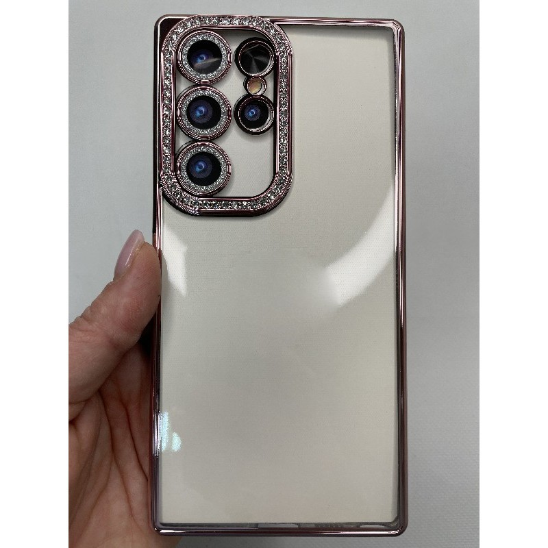 Чохол Clear Diamonds для Samsung S25 Ultra рожевий-0