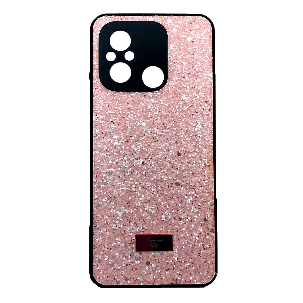 Накладка Bling Grainy Diamond Separate Camera для Xiaomi Redmi 12C (Рожева)