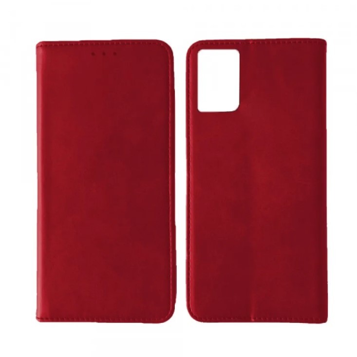 Книжка Black TPU Magnet для Xiaomi Redmi Note 10 / Note 10s червона-0