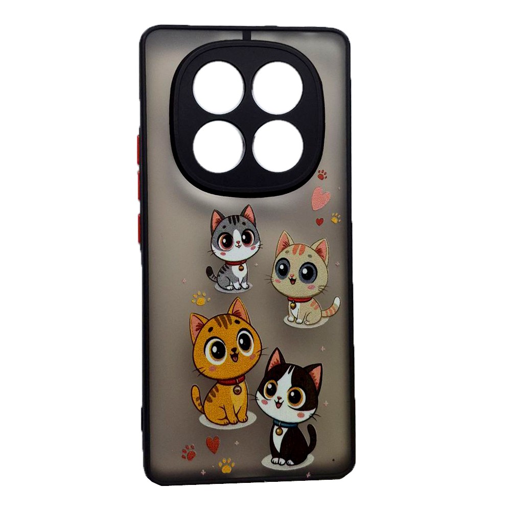 Накладка Totu Gingle Print для Xiaomi Note 14 Pro 4G Котики-0