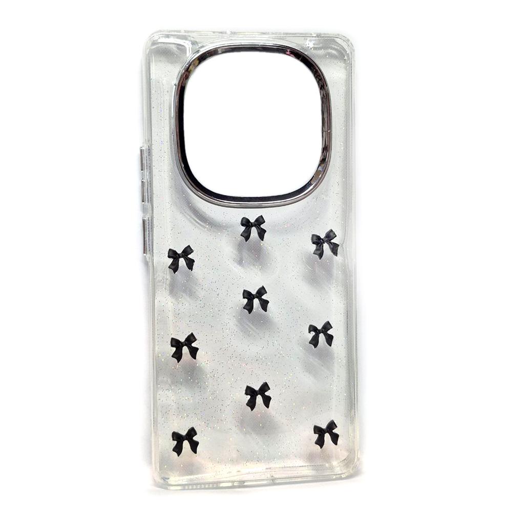 Накладка Shiny Crystal bow для Xiaomi Redmi Note 14 Pro 4G (Black)