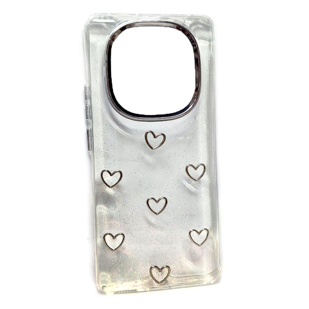 Накладка Shiny Crystal для Xiaomi Redmi Note 14 Pro 4G (Hearts)