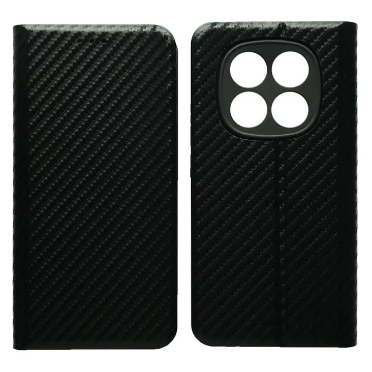Книжка FLIP COVER Carbon для Xiaomi Redmi Note 15 4G чорна-0