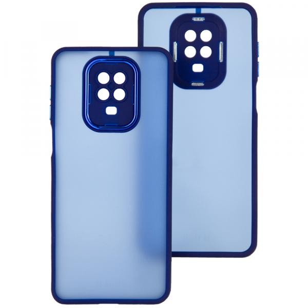 Накладка Luxury Metal Lens для Xiaomi Note 9 Pro/Note 9s/Poco M2 Pro (Синій)-0