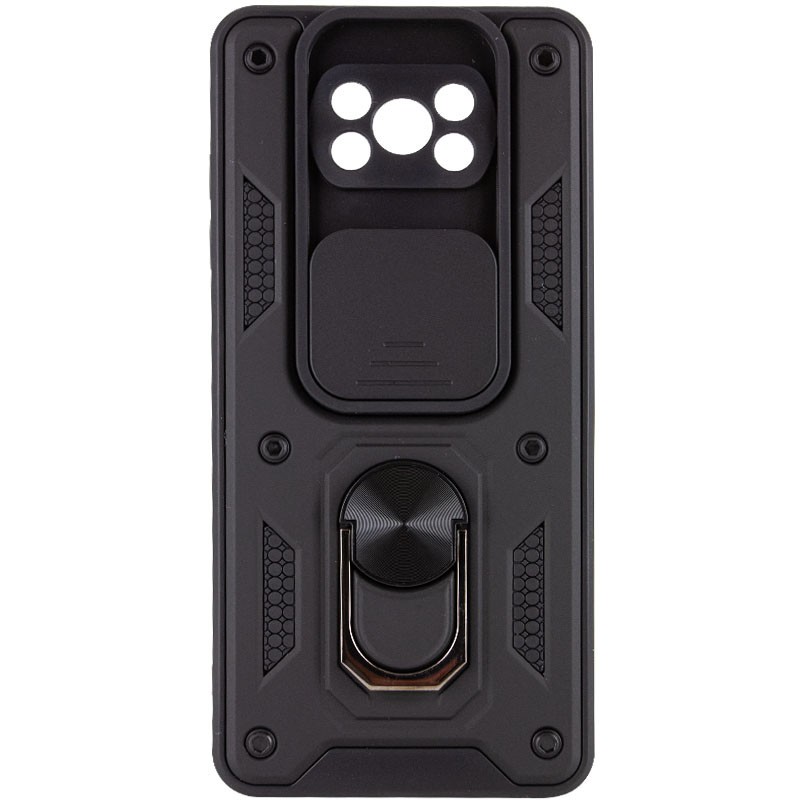 Накладка Camshield Serge Ring для Xiaomi Poco X3/X3 Pro (Чорна)-0