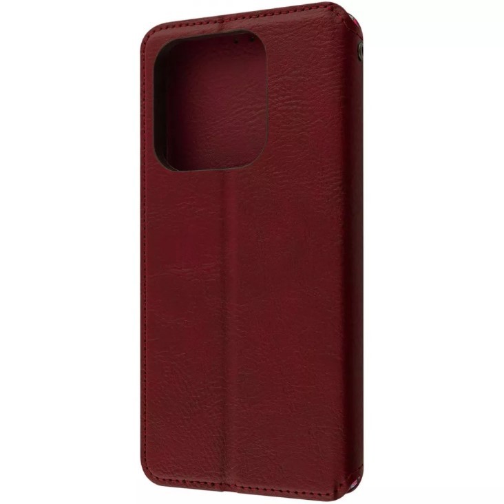 Книжка GETMAN Cubic для Xiaomi Poco M7 Pro /  Redmi Note 14 5G червона-1