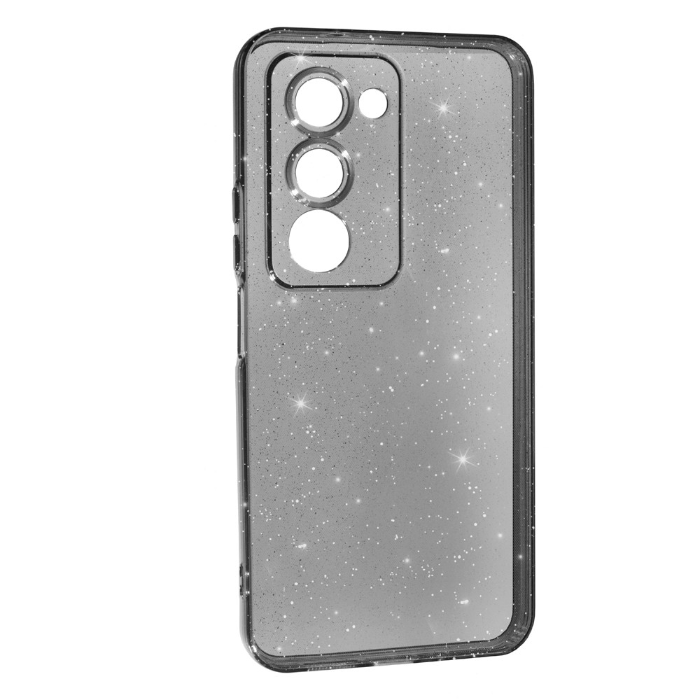 Накладка Molan Cano Glossy Jelly для Xiaomi Redmi 15 169 mm чорна з блискітками-0