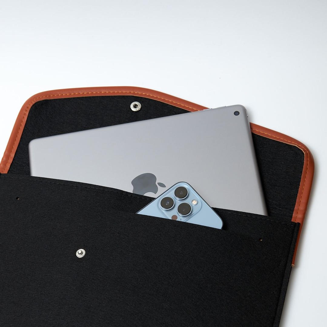 Чохол-конверт для планшету/ноутбуку на кнопці 12/13.3" Black-2