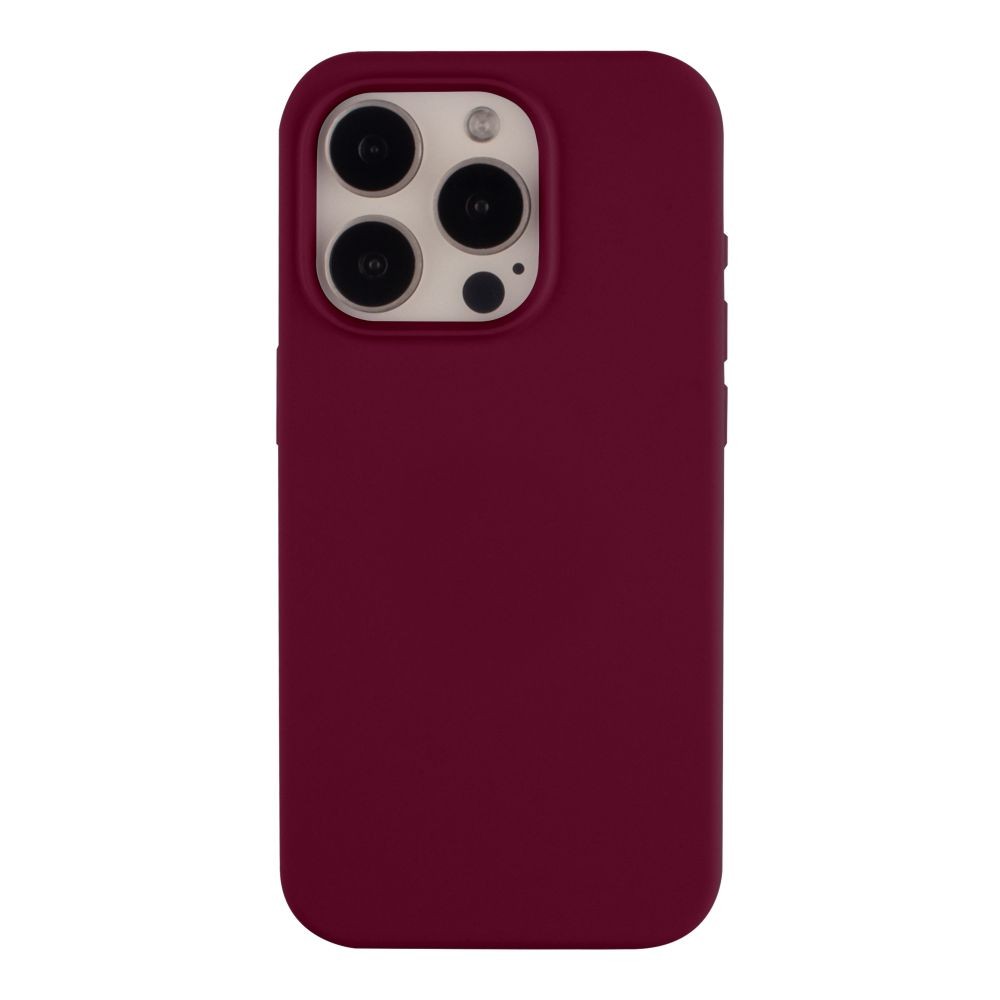 Чохол Silicone Case Full Protective NO LOGO для iPhone 15 Pro (Marsala)-0
