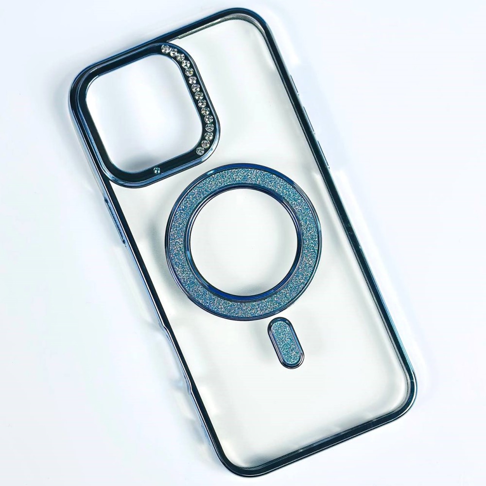Чохол Clear SW Magsave для IPHONE 15 PRO MAX світло синя-0