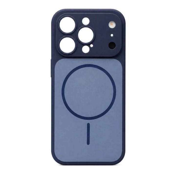 Чохол Silicone Creative Case MAG COVER для iPhone 15 Pro Max (Blue)