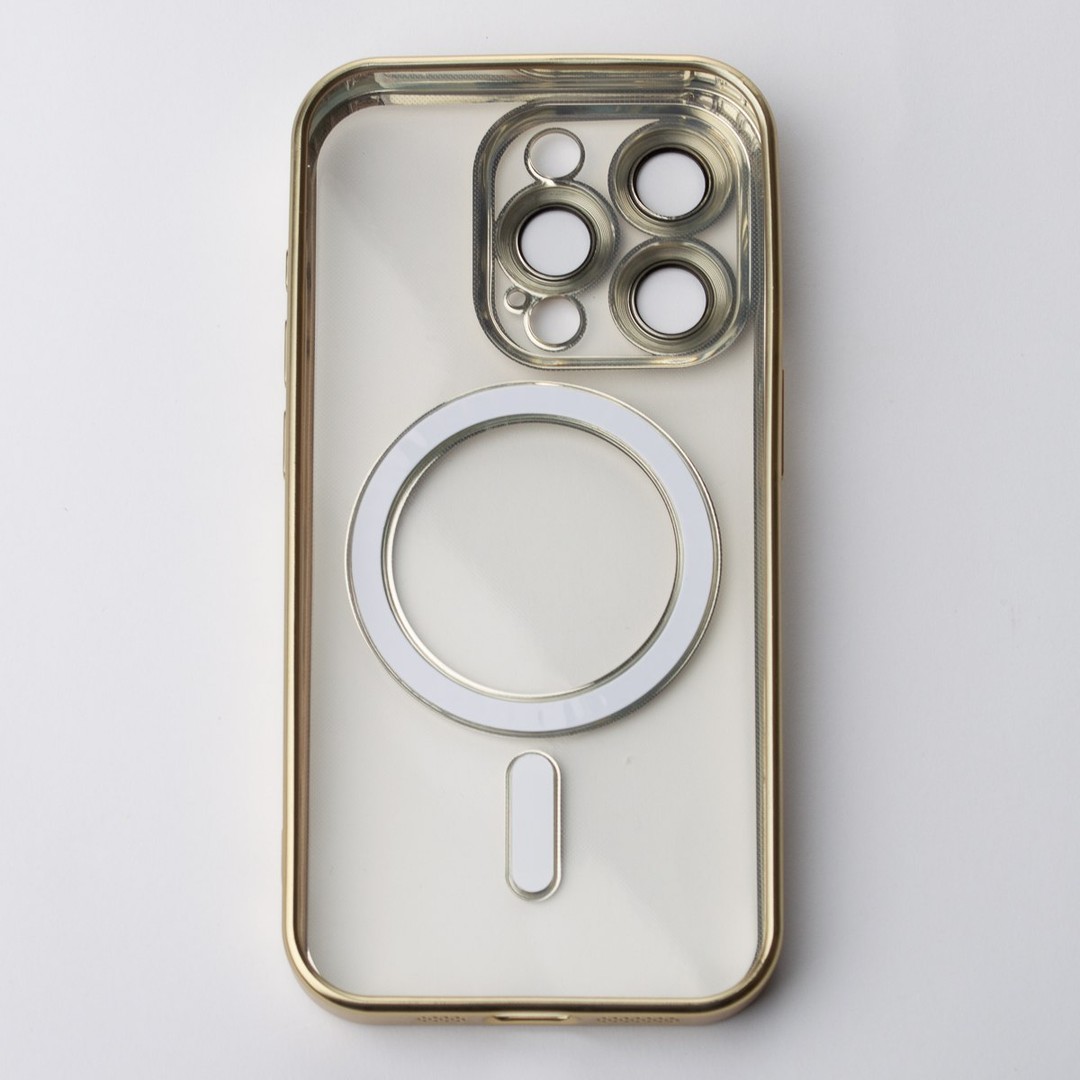 Накладка Metal Matte Case MagSafe для iPhone 16 Pro (golden)-1