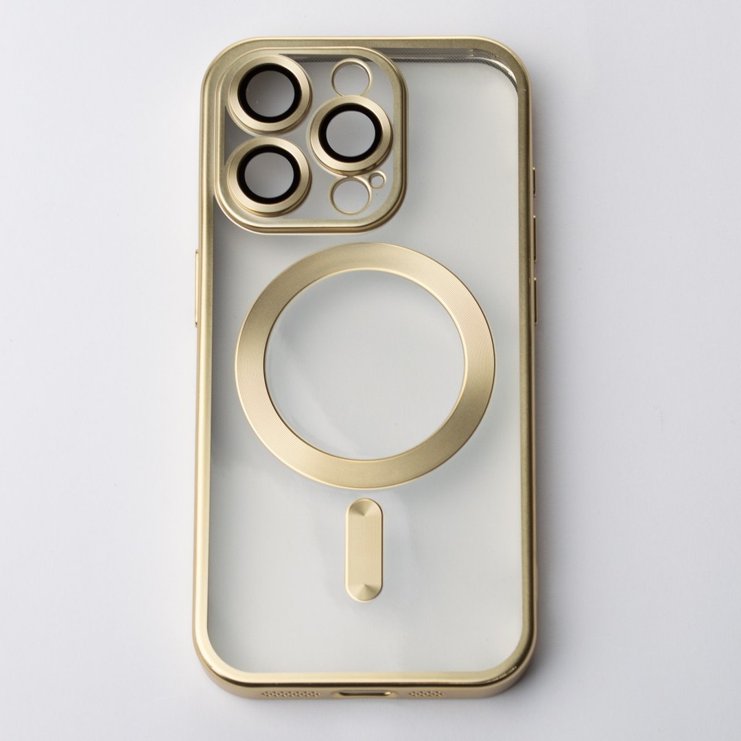 Накладка Metal Matte Case MagSafe для iPhone 16 Pro (golden)-0