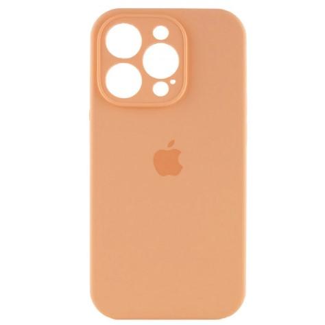 Silicone Case Full Camera Protective (AA) для iPhone 15 Pro (Peach)