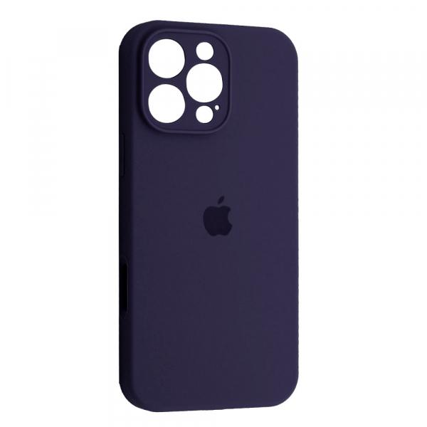 Silicone Case Full Camera Protective (AA) для iPhone 16 Pro Max (Plum)