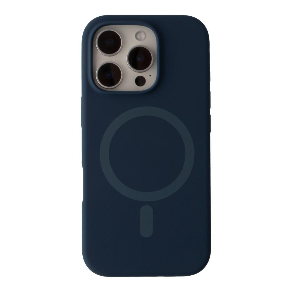 Silicone Case Full Protective (AA) with MagSafe для iPhone 16 Pro Max (Midnight blue)