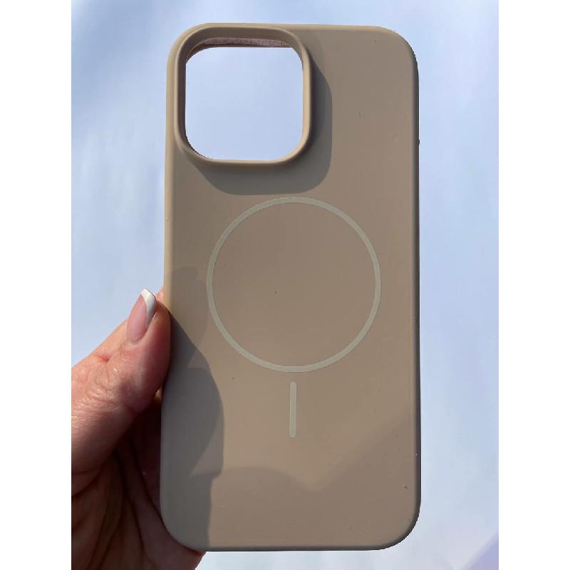 Silicone Case Full Protective (AA) with MagSafe для iPhone 16 Pro (Deset gold)