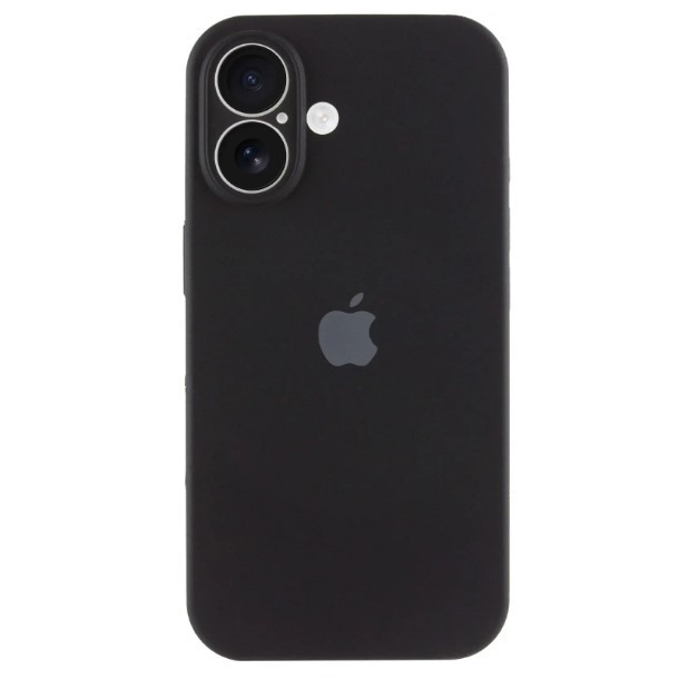 Silicone Case Full Camera Protective (AA) для iPhone 16 Plus (Black)-0