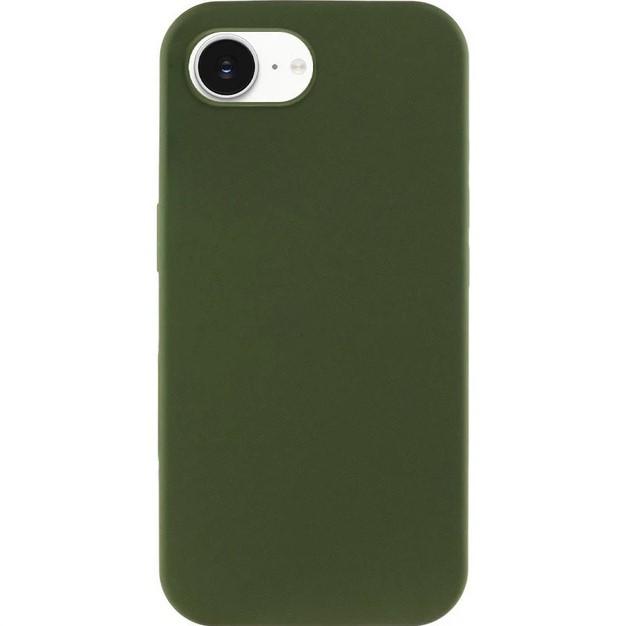 Silicone Case Full Camera Protective NO LOGO для iPhone 16E / 17E (Dark green)