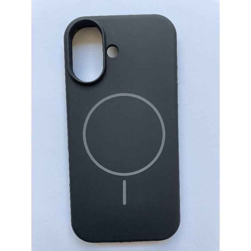 Чохол Silicone Case Full Protective Magsafe для iPhone 16 (Black)