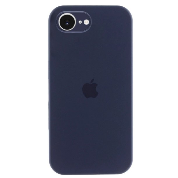 Silicone Case Full Camera Protective (AA) для iPhone 16E (Midnight blue)-0