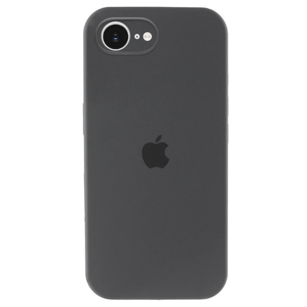 Silicone Case Full Camera Protective (AA) для iPhone 16E (Dark grey)-0