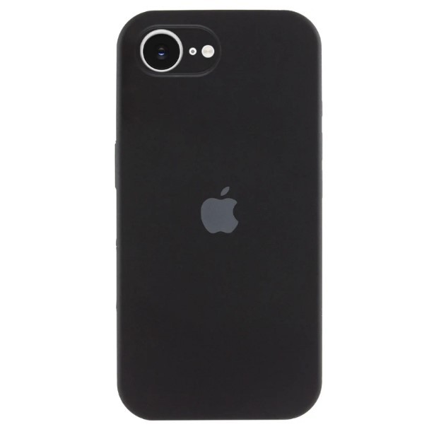 Silicone Case Full Camera Protective (AA) для iPhone 16E (Black)-0