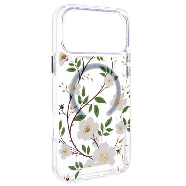 Чохол Clear Garden MagSafe для iPhone 17 Pro Max (White Gardenia)