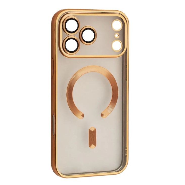 Накладка SHINING Camera MagSafe для Iphone 17 Pro Gold-0