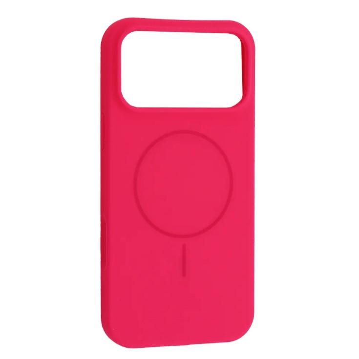 Silicone Case Full Protective (AA) with MagSafe для iPhone 17 Pro Max (Barbie pink)