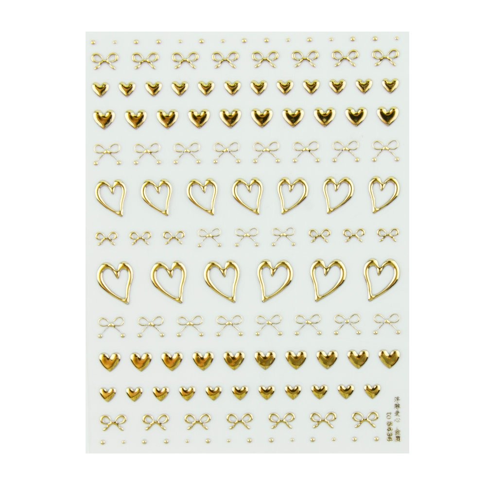 Стікери на камеру Camera Bump Stickers Золоті сердечки-1