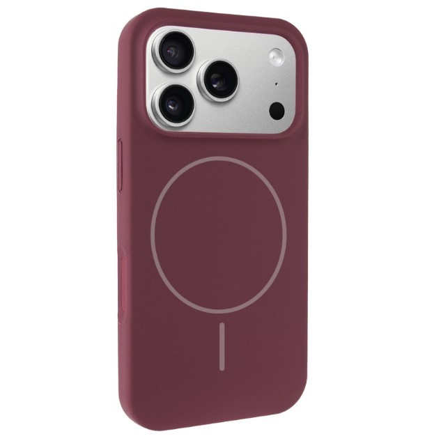 Silicone Case Full Protective (AA) with MagSafe для iPhone 17 Pro / 18 Pro (Plum)-0