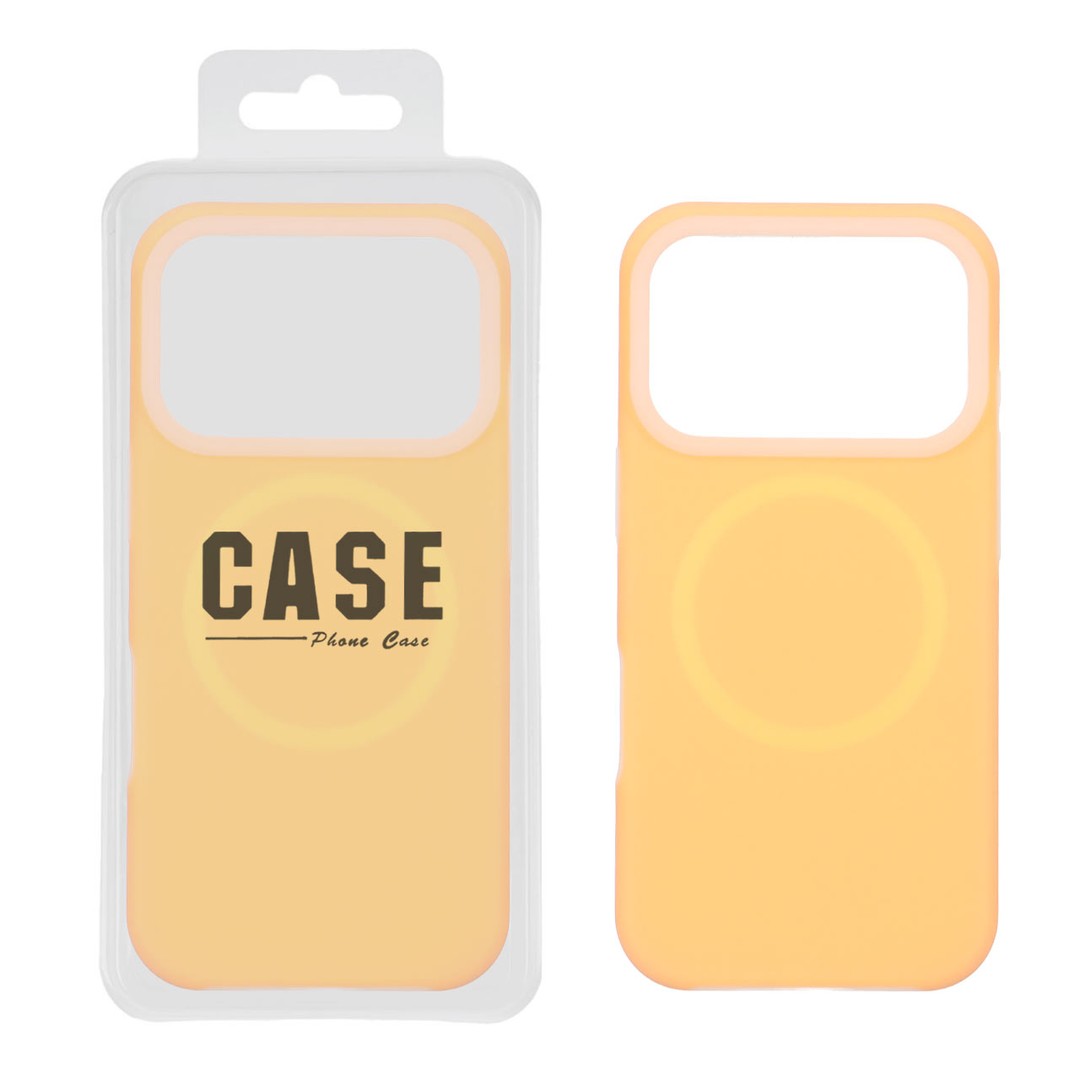 Чохол Matte Neon Magsafe для IPhone 17 Pro помаранчевий-0