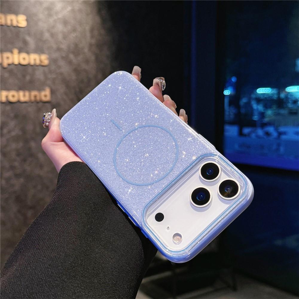 Чохол Color Glitter Magnetic для IPhone 17 Pro Max (Блакитний)