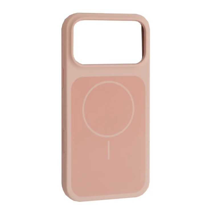 Чохол New Silicone Case MagSafe для iPhone 17 Pro Max Grey pink-0