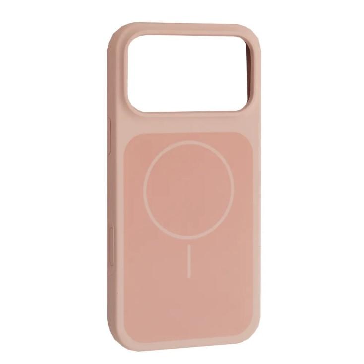Чохол New Silicone Case MagSafe для iPhone 17 Pro Max Grey pink