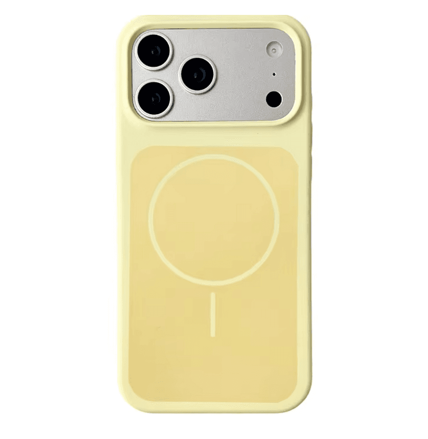 Чохол New Silicone Case MagSafe для iPhone 17 Pro Yellow