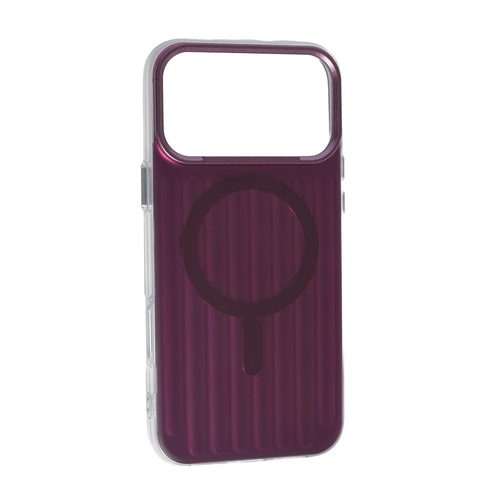 Накладка Line Case with Magsafe для Iphone 17 Pro Max / 18 Pro Max Burgundy