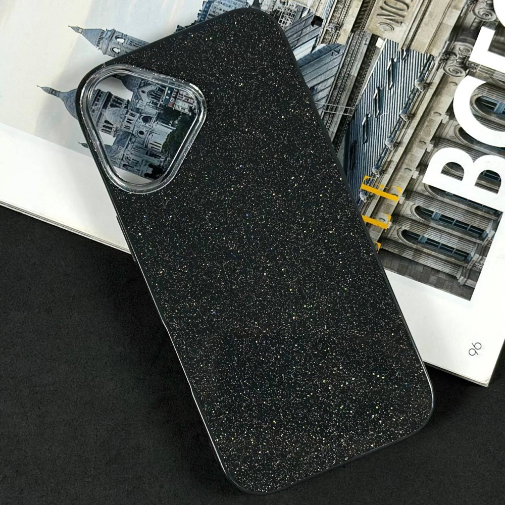 Чохол Color Glitter для Iphone 17 (Чорний)-0