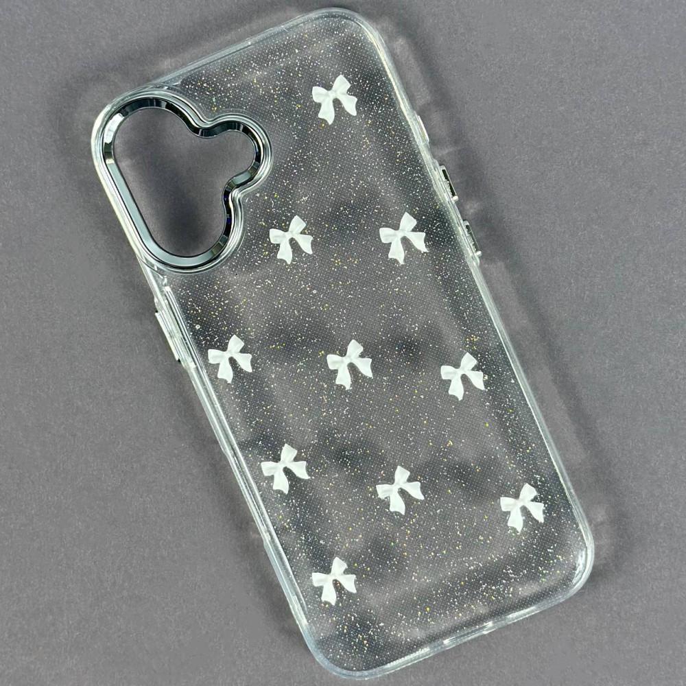 Накладка Shiny Crystal bow для Iphone 17 (White)