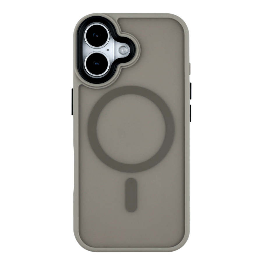 Накладка Magsafe MATTE ACRYLIC для iPhone 17 сірий-0